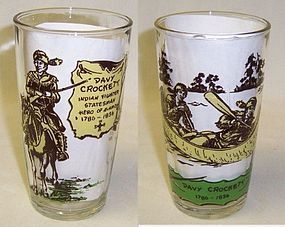 Unknown Maker DAVY CROCKETT 5 1/8 Inch WATER TUMBLER