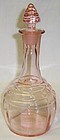 Paden City Pink 191 CHERIGLO 9 1/2 DECANTER w/STOPPER