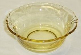 Heisey Sahara Yellow EMPRESS No 1401 4 1/4 BERRY BOWL