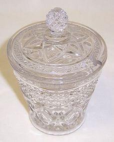 Imperial Crystal CAPE COD MARMALADE w/Cut Out LID