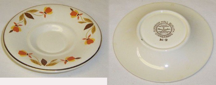 Hall China AUTUMN LEAF MUSTARD Under Plate-ONLY