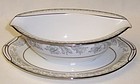 Noritake 5609 BELMONT SAUCE BOAT with UNDER PLATE