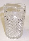 Hocking Crystal MISS AMERICA 4 1/2 Flat WATER TUMBLER