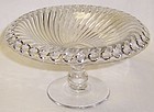 Westmoreland Crystal BALL and SWIRL 7 1/2 Inch COMPORT