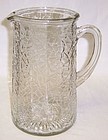 Federal Crystal JACK FROST CRACKLED 8 1/4 Inch PITCHER