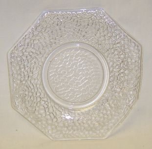 Federal Crystal JACK FROST CRACKLED 5 7/8 Inch PLATE