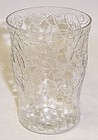 Federal Crystal JACK FROST CRACKLED 4 Inch WATER TUMBLER
