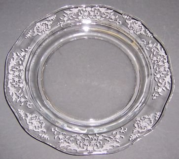 Fostoria Elegant Glass Crystal NAVARRE 7 3/8 Inch SALAD PLATE