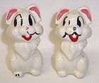 American Bisque Walt Disney Pottery THUMPER SALT and PEPPER