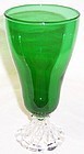 Anchor Hocking Fire King Forest Green BURPLE 6 3/4 In ICE TEA TUMBLER