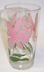 Unknown Maker PEANUT BUTTER 5 Inch Glass-Gray Pink ORCHID