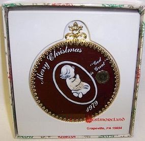 Westmoreland 1979 Red CHRISTMAS ORNAMENT-CHILD-PRAYING