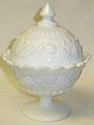 Westmoreland Milk Glass DELLA ROBBIA CANDY DISH with LID