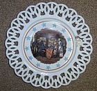 Westmoreland Milk Glass BETSY ROSS-FIRST STARS and STRIPES FLAG Plate