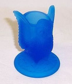 Westmoreland Glass Blue Mist OWL TOOTH PICK HOLDER