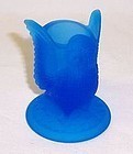 Westmoreland Glass Blue Mist OWL TOOTH PICK HOLDER