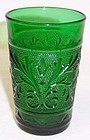 Anchor Hocking Forest Green SANDWICH 3 1/2 Inch High JUICE TUMBLER