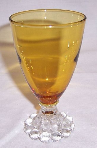 Anchor Hocking Fire King Amber BOOPIE 4 1/2 Inch JUICE GOBLET