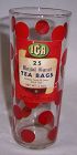 Vintage IGA RED DOTS Tea Bag ADVERTISEMENT Tumbler