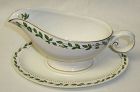 Hall China CAMEO ROSE GRAVY or SAUCE BOAT with UNDER PLATE