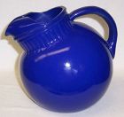 Anchor Hocking Fired On Cobalt RAINBOW TILT BALL JUG or PITCHER