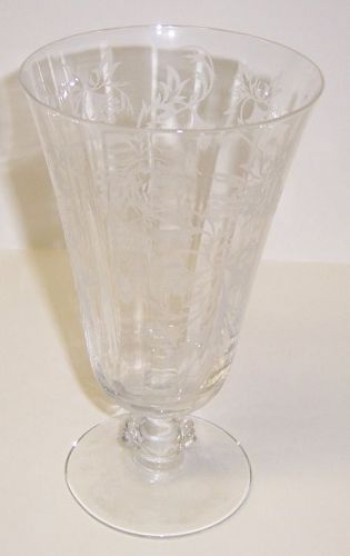 Fostoria Crystal HEATHER 6 1/8 Inch 12 Ounce FOOTED TUMBLER