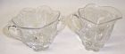Ducan and Miller Crystal FIRST LOVE CREAMER and SUGAR BOWL Set