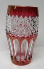 Westmoreland Ruby Flashed WAKEFIELD WATERFORD 5 1/2" FLAT TUMBLER