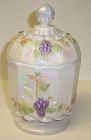 Westmoreland PASTEL Mother of Pearl PANELED GRAPE Sugar Bowl w/Lid