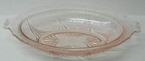 Hazel Atlas Pink ROYAL LACE 11 Inch OVAL VEGETABLE BOWL