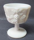Westmoreland Milk Glass PANELED GRAPE 3 5/8 In Footed SHERBET DISH