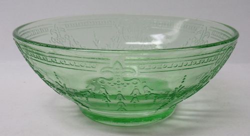 Belmont Tumbler Co Green ROSE CAMEO 5 Inch CEREAL BOWL