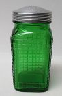 Vintage Owens Illinois FOREST GREEN 5 In Waffle Pattern SHAKER