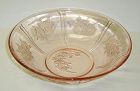 Federal Depression Glass Pink SHARON CABBAGE ROSE 8 1/2 In BOWL