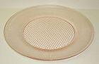 Jeannette Depression Pink HOMESPUN FINE RIB 9 1/4 In DINNER PLATE