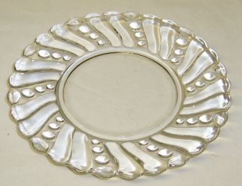 Anchor Hocking Fire King Crystal BURPLE 6 In Bread and Butter Plate