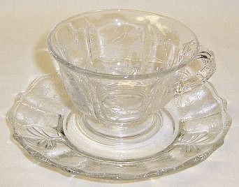 Fostoria Crystal CHINTZ Tea or Coffee CUP and SAUCER