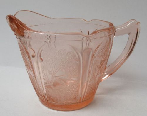 Jeannette Pink CHERRY BLOSSOM 3 In Handled CREAMER Pitcher
