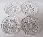 Duncan and Miller Crystal HOBNAIL 3 Inch Drink COASTERS, Set of FOUR