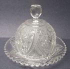 Tarentum Glass Co. CAN INSERT Round BUTTER DISH with LID