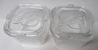 Federal Glass Crystal 4 1/4 In FRUIT Design REFRIGERATOR DISH w LIDS-2