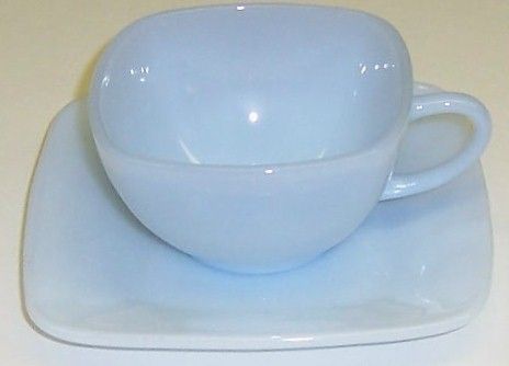 Anchor Hocking Fire King Azurite CHARM CUP and SAUCER