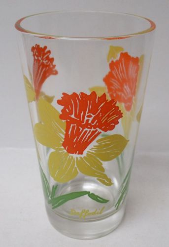 Boscul Vintage DAFFODIL 5 Inch PEANUT BUTTER Water Glass