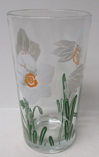 Boscul Vintage NARCISSUS 5 Inch High PEANUT BUTTER Water Glass