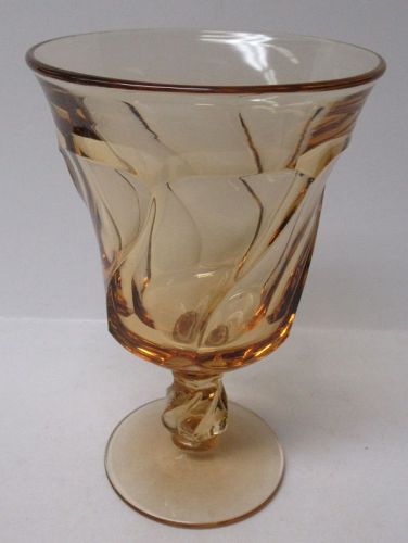 Fostoria Glass Amber JAMESTOWN 5 3/4 In 8 Ounce WATER GOBLET