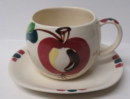 Purinton Pottery OPEN APPLE Tea or Coffee CUP AND SAUCER