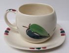 Purinton Pottery OPEN APPLE Tea or Coffee CUP AND SAUCER