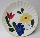 Blue Ridge SUN BOUQUET 9 1/4 In LUNCHEON PLATE, Yellow Trim