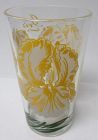 Boscul Vintage Yellow/Gray IRIS 5 In PEANUT BUTTER Glass Name at TOP