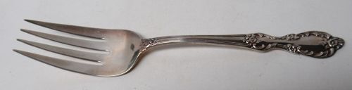 Wm.Rogers Oneida VANESSA Silver Plate 8 3/4 Inch COLD MEAT FORK